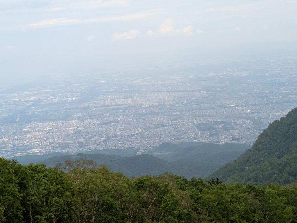 手稲山より札幌市内を臨む