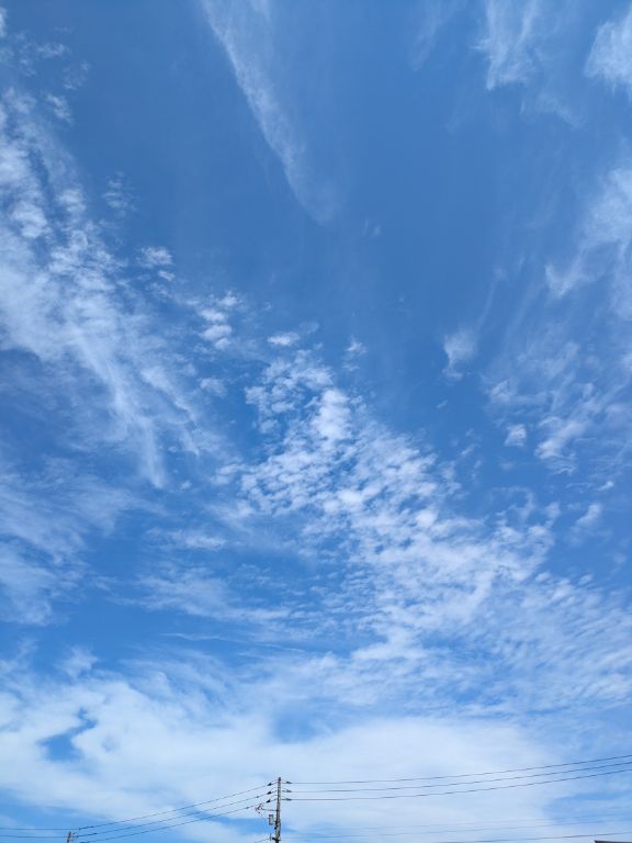 北海道　猛暑の空