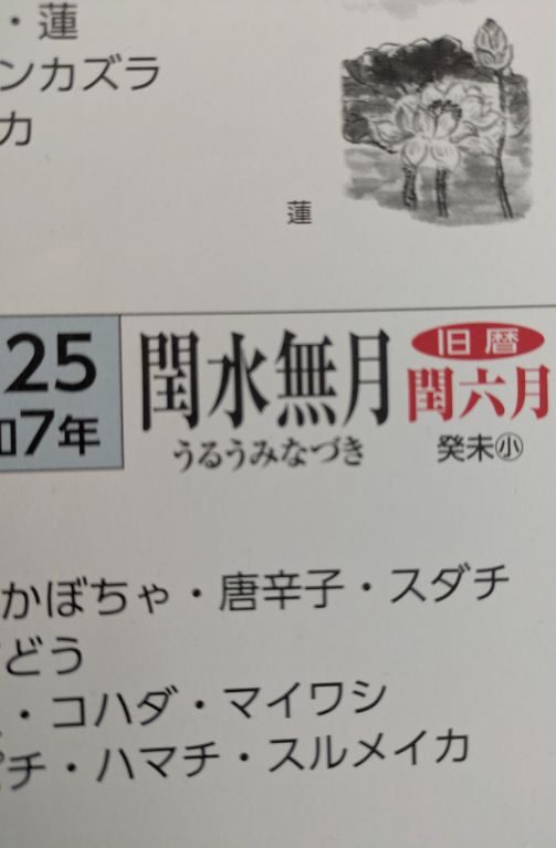閏水無月