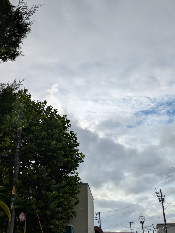 朝の晴れ間