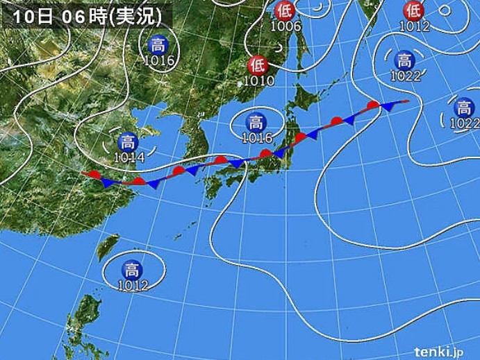 二百二十日天気図