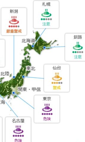 熱中症情報2025二百二十日