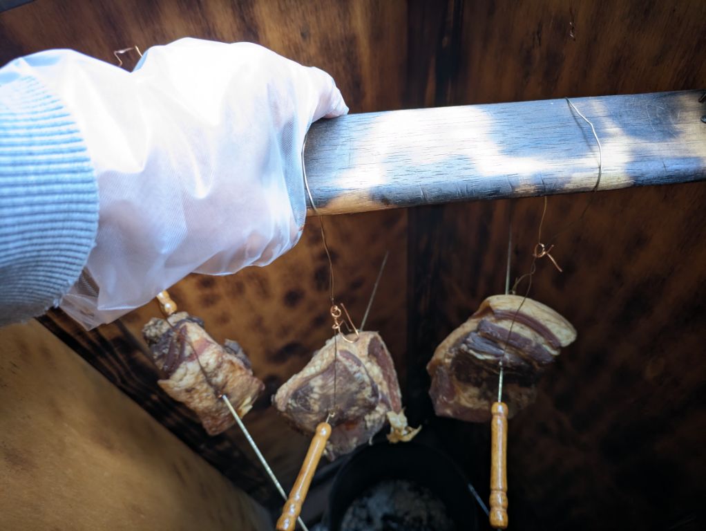 燻製終了後の乾燥