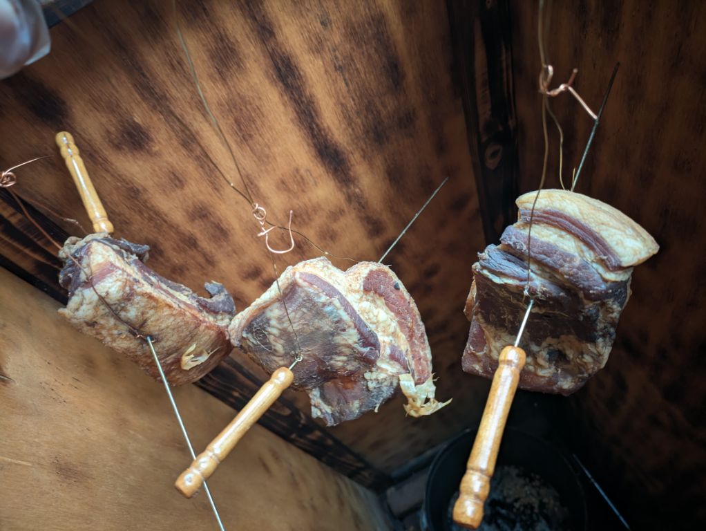 燻製終了後の乾燥