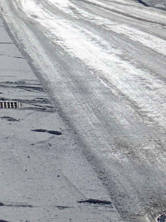 シャーベット状の路面