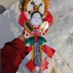 正月飾り　どんど焼き