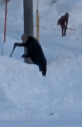 大雪の後の除雪