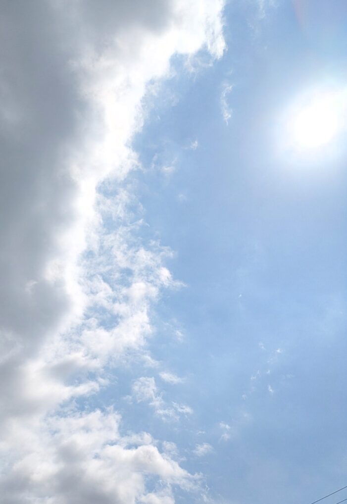 晴天と雨天の境目